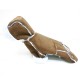 Elegantiškas paltukas - kailinukai šuniukui ( rudos spalvos)
