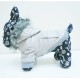 Minkšta, vėjo neperpučiama striukė šuniukui (šviesiai pilkos spalvos)